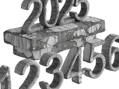 Ice numbers 3D Model