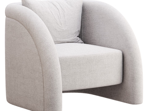 Modern Pearl Armchair 3Dモデル