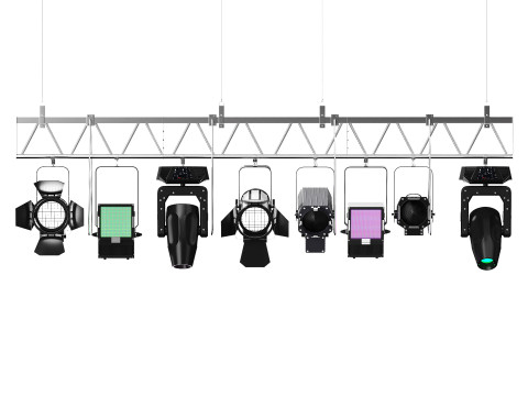 Soft theater farm with lighting equipment Model 3D