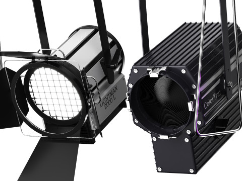 Soft theater farm with lighting equipment Model 3D