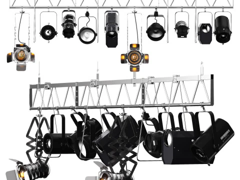 Softtheater-Farm mit Lichttechnik 3D Modell