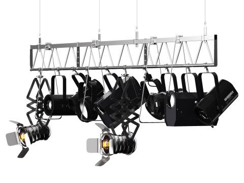 Soft theater farm with lighting equipment Modelo 3D