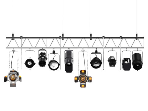 Soft theater farm with lighting equipment Modelo 3D