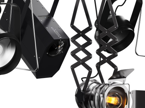 Soft theater farm with lighting equipment Modelo 3D