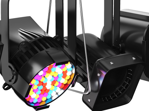 Soft theater farm with lighting equipment 3Dモデル