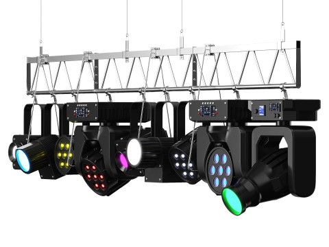 Soft theater farm with lighting equipment 3D 모델