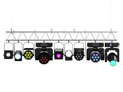 Soft theater farm with lighting equipment 3D 모델