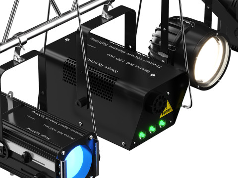Soft theater farm with lighting equipment 3D 모델