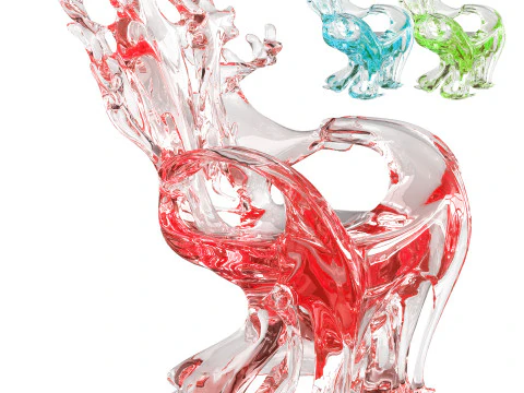 Dekorativer Stuhl 3D Modell