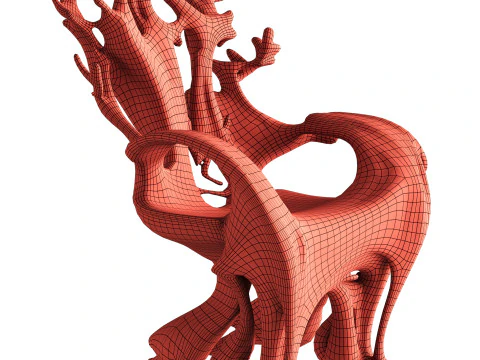 Sedia decorativa Modello 3D