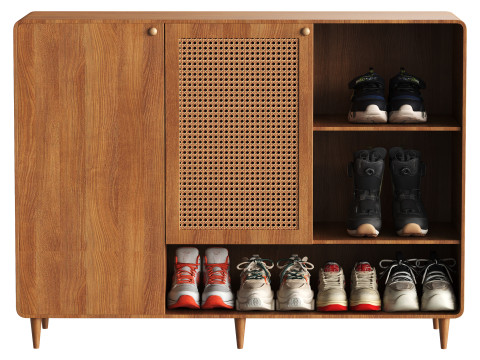 Shoes Cabinet Set 3D मॉडल