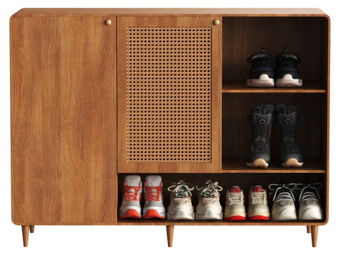 Shoes Cabinet Set 3D Model