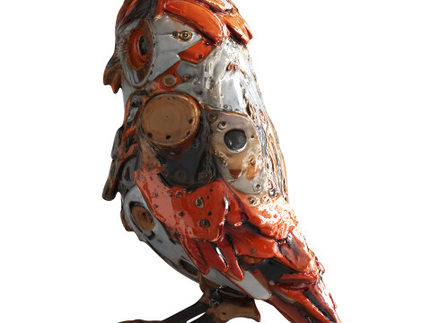 Robot Owl Modello 3D