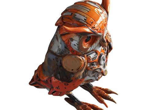 Robot Owl Modello 3D