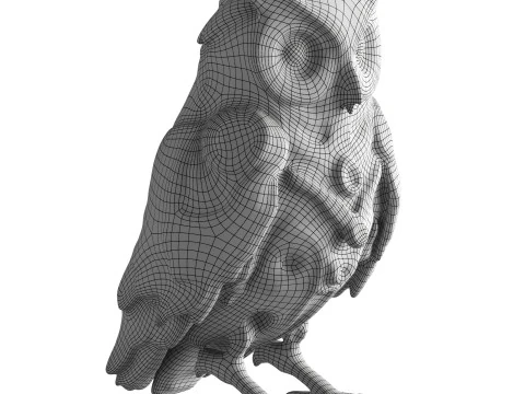 Robot Owl 3D Model