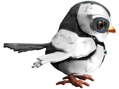 Птица-робот 3D Модель