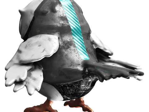 Птица-робот 3D Модель