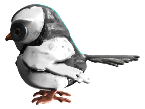 Птица-робот 3D Модель