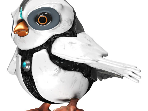 Птица-робот 3D Модель