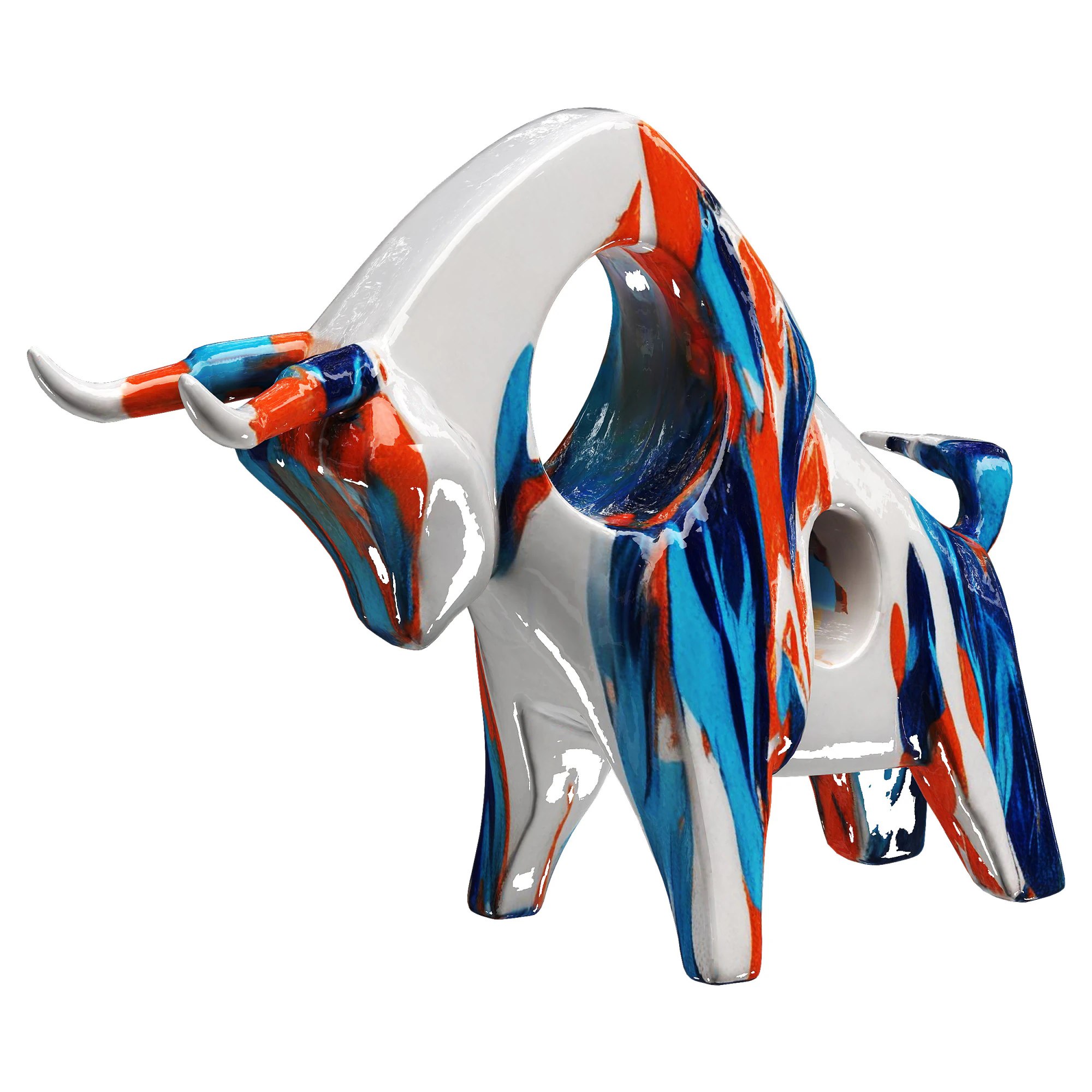 Bull Statue 3D Model .c4d .max .obj .3ds .fbx .stl .blend 