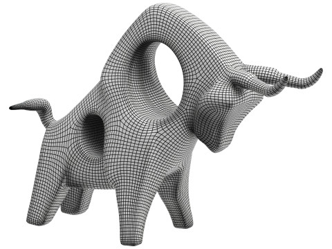 Bull Statue Modèle 3D