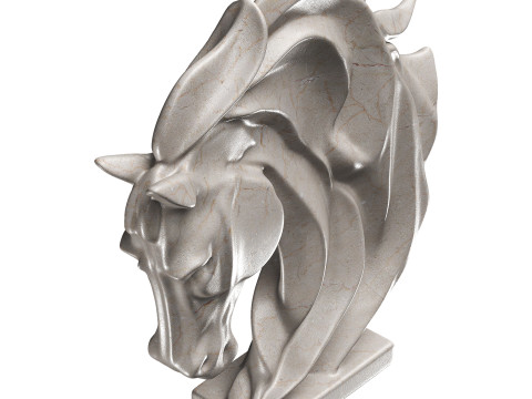 Horse statue Modello 3D