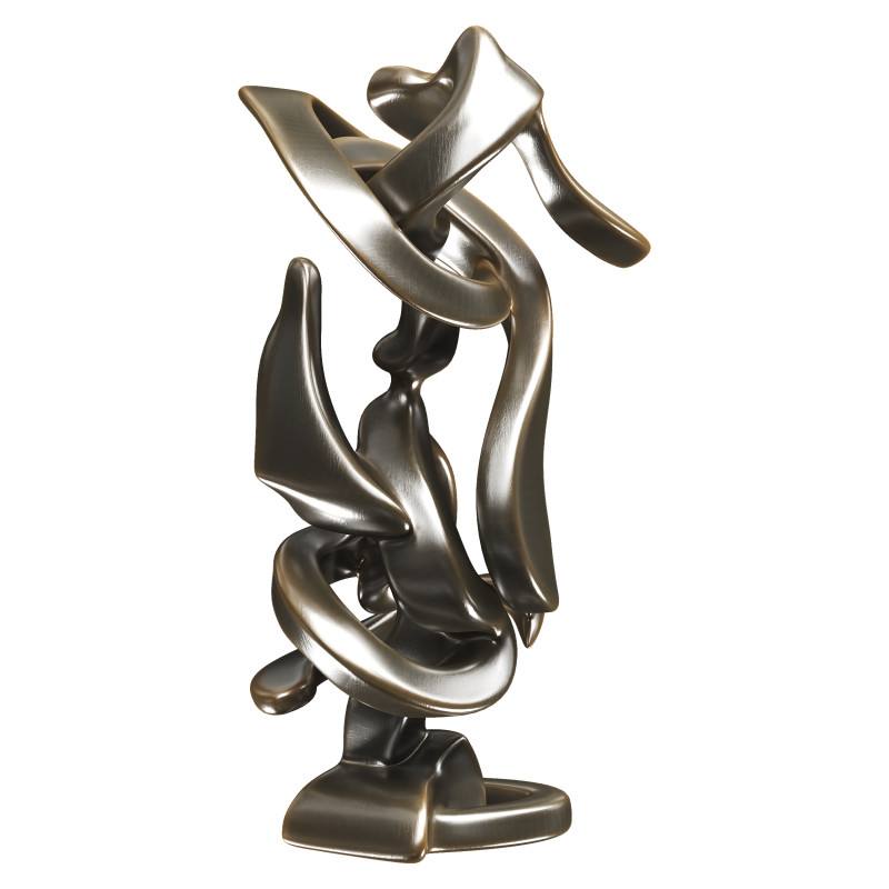 Avantgarde statuette Model 3D .c4d .max .obj .3ds .fbx .stl .blend 