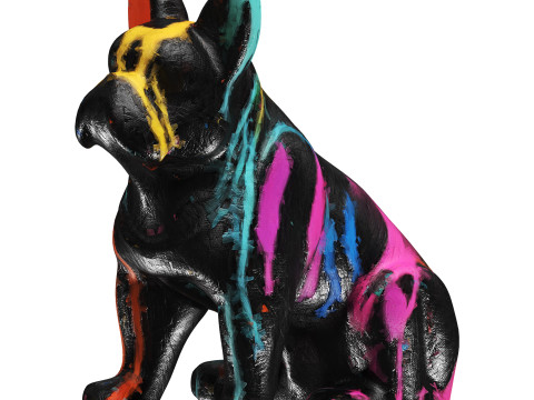 Painting Dog 3D-Modell