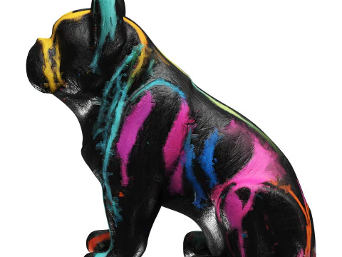 Painting Dog 3D Model