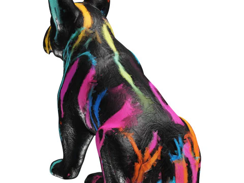 Painting Dog 3D Model