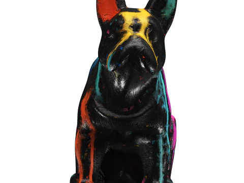 Painting Dog 3D Model