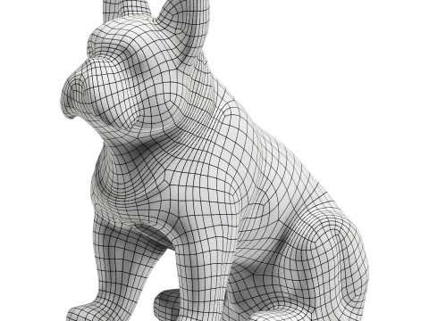Painting Dog 3D Model