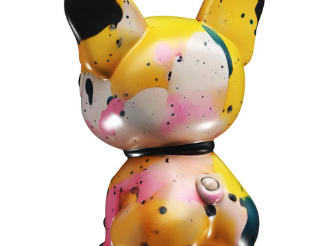 Dog Painting Model 3D