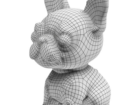 Dog Painting Model 3D