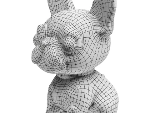 Dog Painting 3D Model