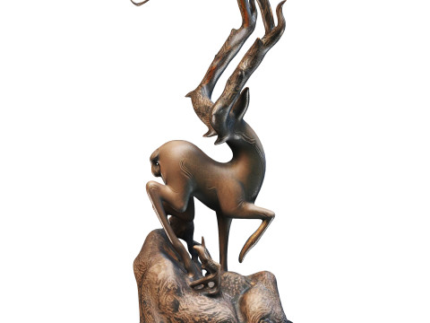 Deer Statue 3D मॉडल