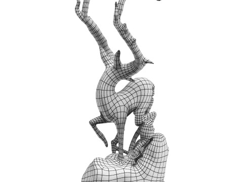 Deer Statue 3D मॉडल