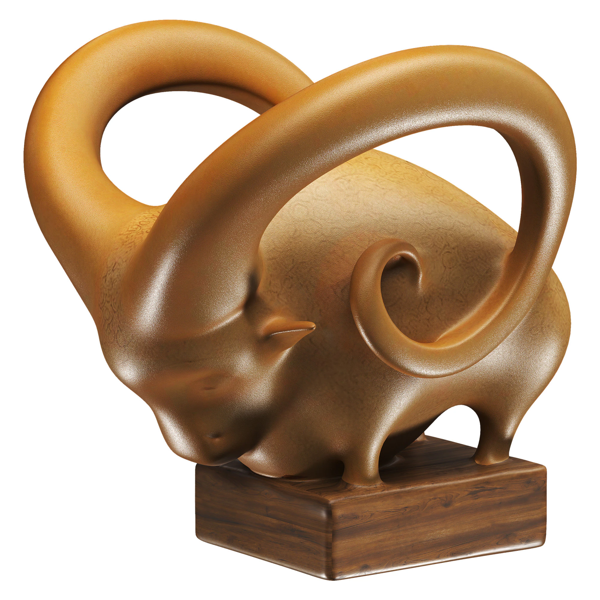 Statue b&eacute;lier Modèle 3D .c4d .max .obj .3ds .fbx .stl .blend 