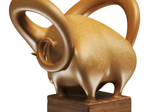 Statue b&eacute;lier Modèle 3D