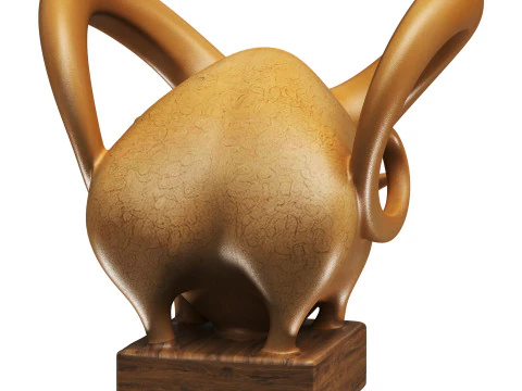 Statue b&eacute;lier Modèle 3D