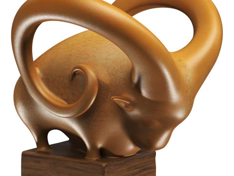 Statue b&eacute;lier Modèle 3D