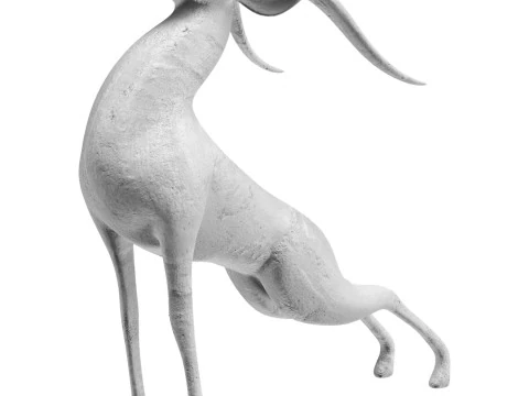 鹿の像 3Dモデル