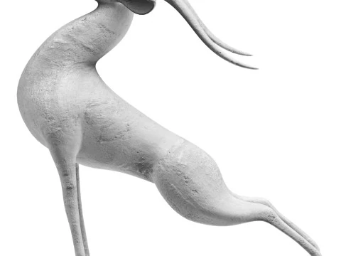 鹿の像 3Dモデル