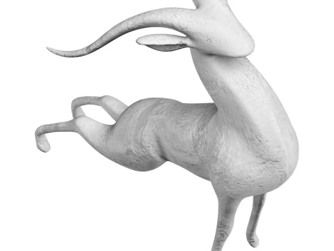 鹿の像 3Dモデル