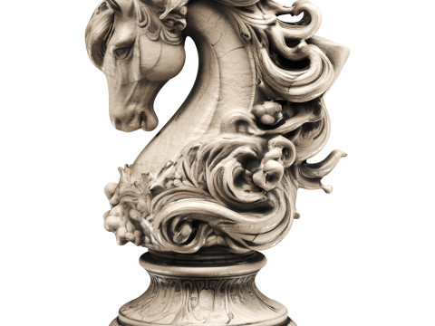 Horse statue Modello 3D