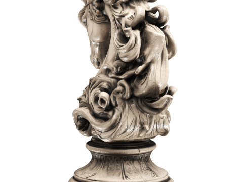 Horse statue Modello 3D