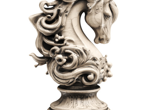 Horse statue Modello 3D