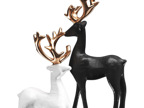 Deer Statues 3D Модель