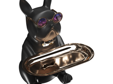 French Bulldog Decor 3D मॉडल