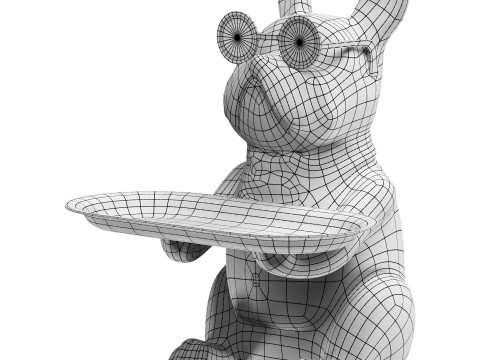 French Bulldog Decor 3D मॉडल